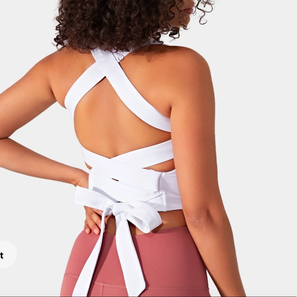 White Halara Sports Bra